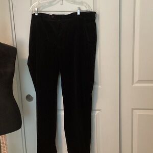 Faconnable Classic Black Corduroy Men's Pants 42-30”
